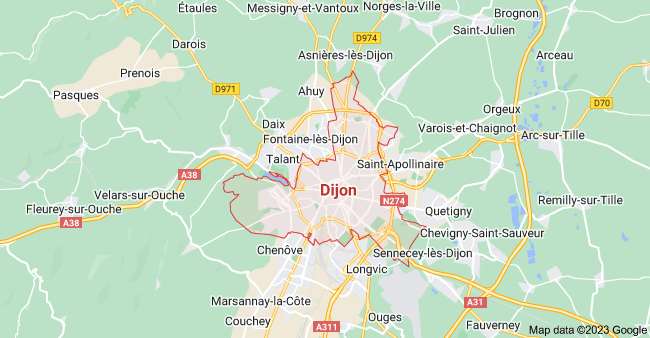 Carte de Dijon Agence SEO Dijon