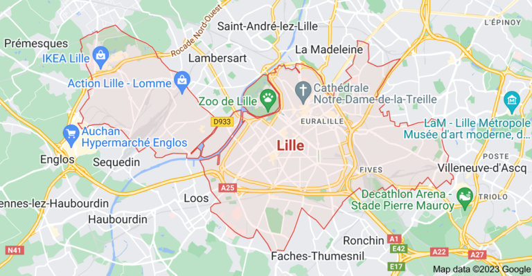 Carte de Lille Agence SEO MDA