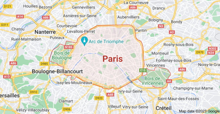 Carte de Paris - Agence SEO MDA