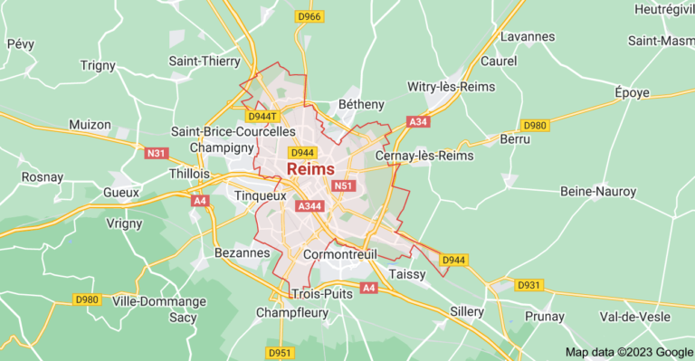 Carte de Reims Agence SEO MDA