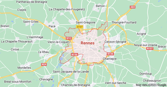 Carte de Rennes Agence SEO MDA